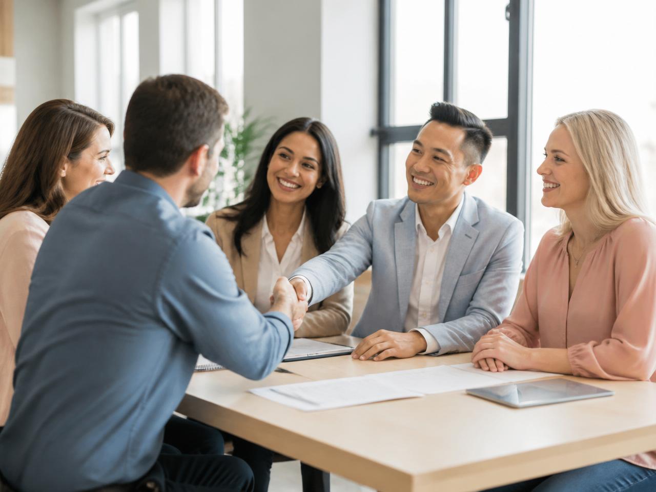The SellNow Properties team in their office